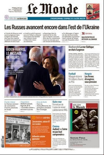 Le Monde du 20 Août FRENCH PDF 2024